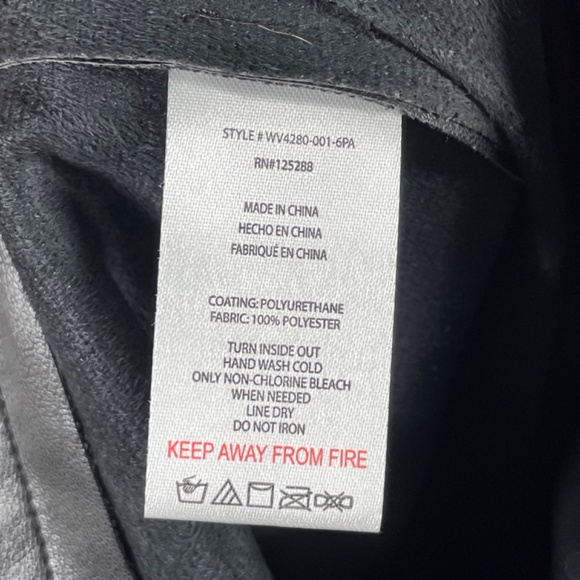 NEW Jason Wu Pants Womens Medium black faux leather skinny designer moto - Picture 7 of 10